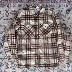 Gap Relaxed Flannel Shirt Jacket NWT - Size Small